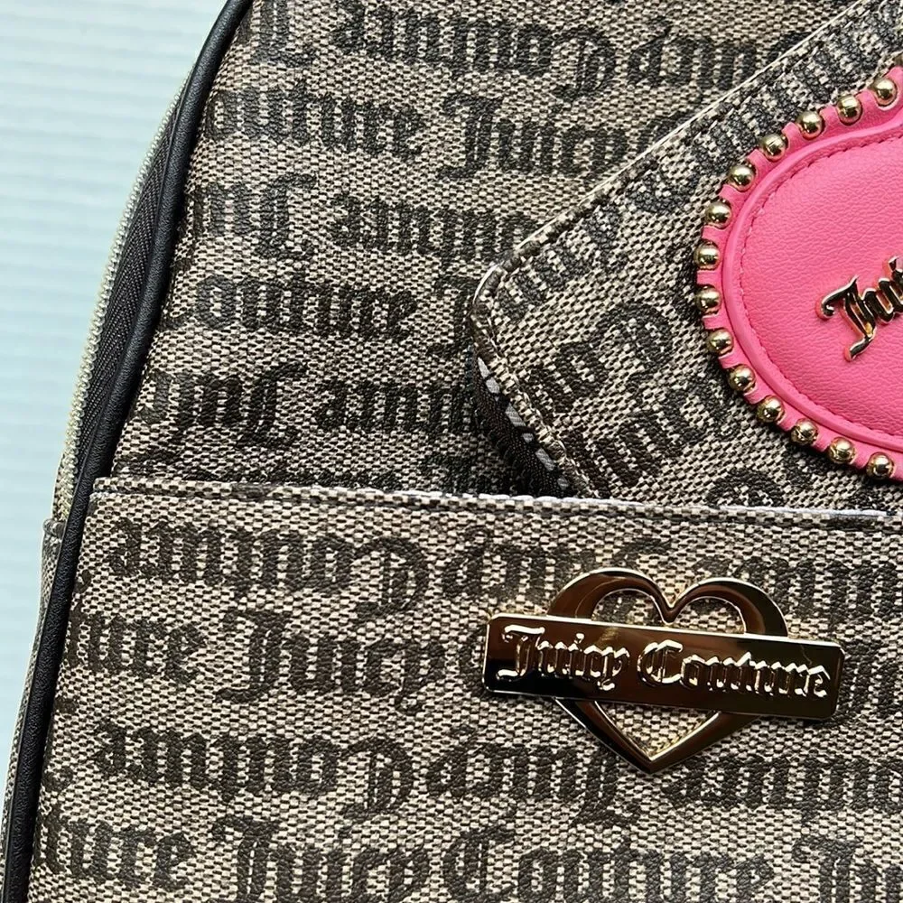 Juicy Couture Glam Backpack & Wallet in Brown